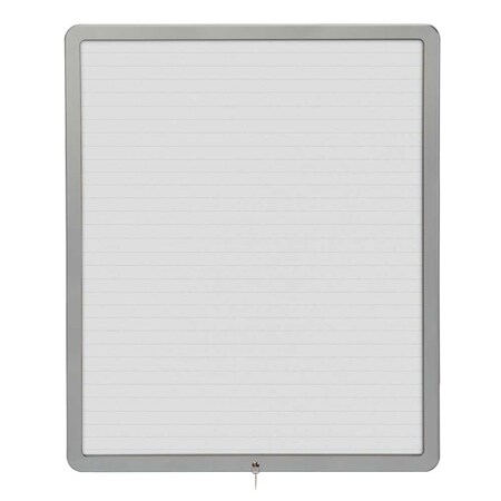 United Visual Products Sliding Door Wood Corkboard, 48"x36", Cher, UV9003OCS-CHERRY-RUBBER UV9003OCS-CHERRY-RUBBER